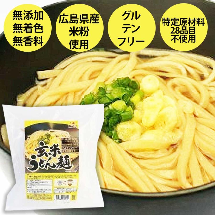 玄米うどん麺　100g×2食［おこめん工房］7か月頃〜　無添加　グルテンフリー