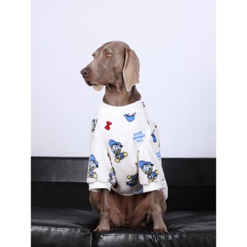 狗狗衣服大型犬拉布拉多金毛邊牧冬季睡衣保暖加絨護肚子卡通睡衣