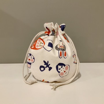 濃濃東洋風—日本純棉束口袋/百寶袋/收納袋/化妝包