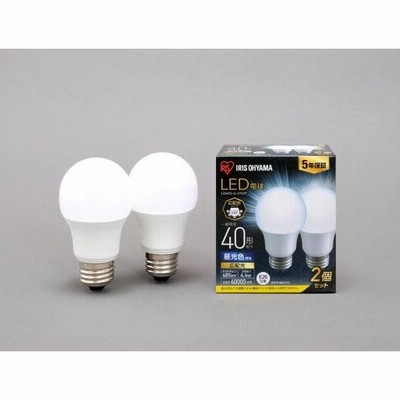 【在庫目安：お取り寄せ】 アイリスオーヤマ LDA4D-G-4T62P LED電球 E26 広配光 40形相当 昼光色 2個セット