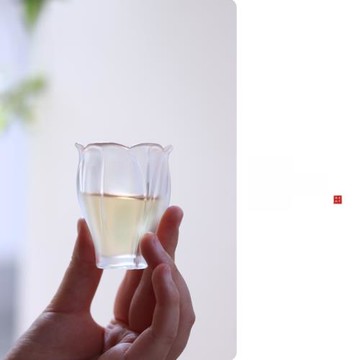 心緣堂琉璃茶器茶具和樂百合系列杯子公道手工杯墊主人杯品茗杯
