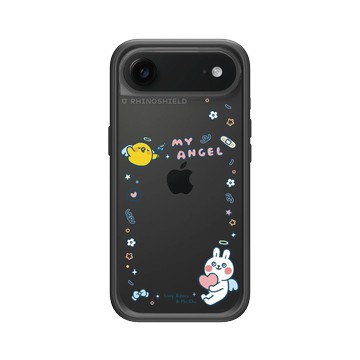 iPhone Air Mod NX -邊框背蓋組合 (相機按鈕) 黑 - 懶散兔與啾先生 Lazy Rabbit and Mr.Chu - My Angel