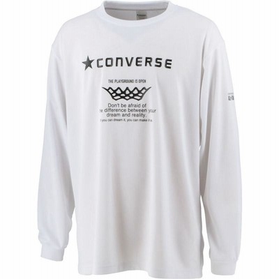 converse(コンバース) 2F プリントロングスリーブシャツ バスケットTシャツ M (cb222357l-1100)