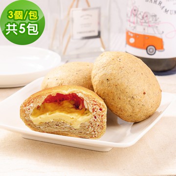 【i3微澱粉】低糖好纖手工麵包-乳酪小餐包15顆(271控糖配方 麵包 高蛋白)(7個工作天出貨)