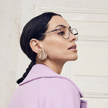 【BRENDEL】布蘭德爾 德國時尚女性金屬文青大圓框眼鏡 902364