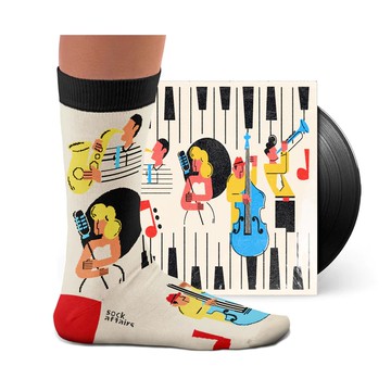 【葡萄牙進口】Jazz It Up Socks 爵士樂風格襪 中筒襪 男襪 女襪/ Sock Affairs