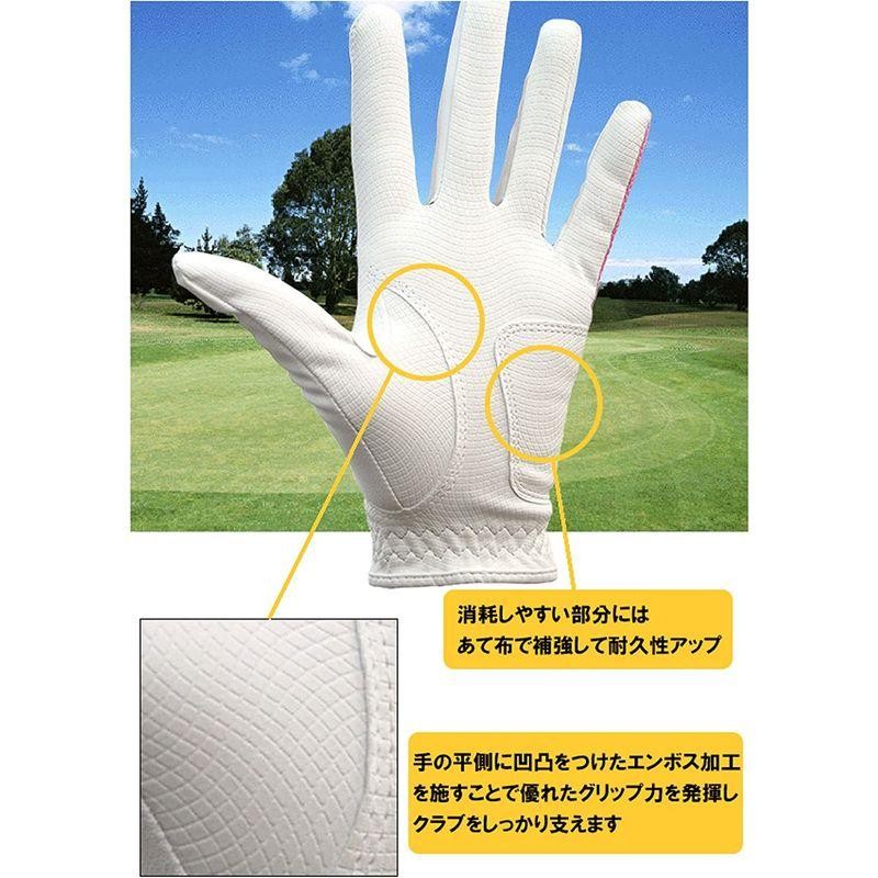 LEZAX(レザックス) レディース ゴルフグローブ Nicotera 用両手用合成