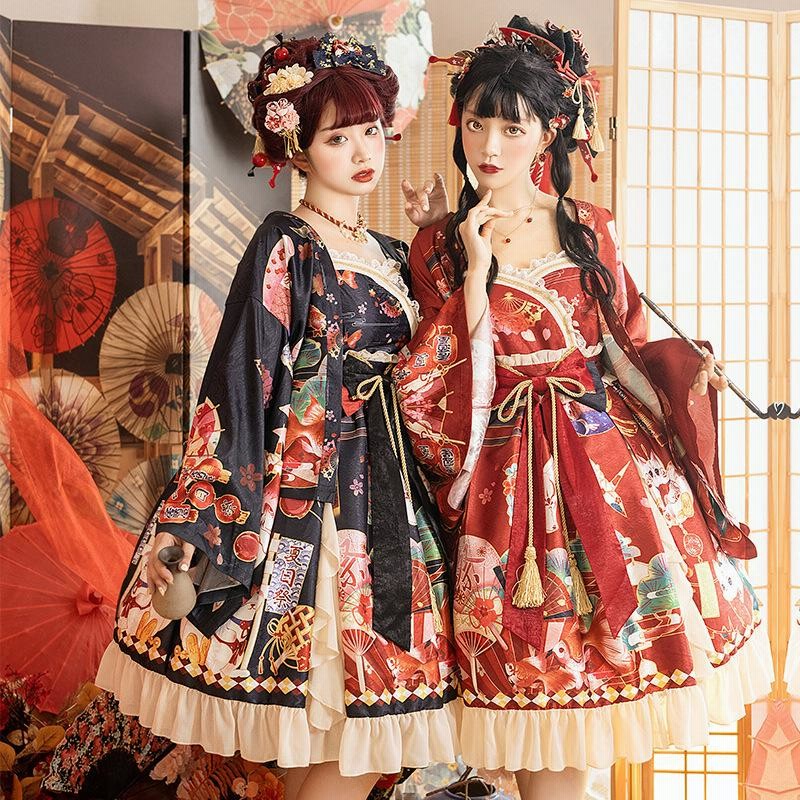 NEW売り切れる前に☆ 和服 ロリータ メイド エプロン スカート 和装