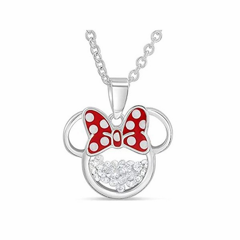 Disney ディズニー 誕生石 レディース ガールズ ジュエリー ミニーマウス シルバーメッキ シェーカーペンダントネックレス 2インチ エク 並行輸入 通販 Lineポイント最大get Lineショッピング