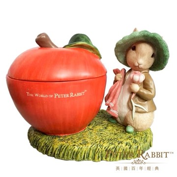 【比得生活館】Peter Rabbit 新比得兔蘋果置物盒 ☆生日禮物 天蠍座禮物 入厝禮 喬遷之喜 開幕誌慶 店面擺設 居家擺設 療癒 彼得兔