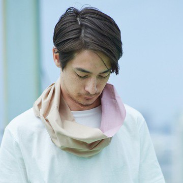 Snood Oo Wow 粉紅色 x 米色 L 碼