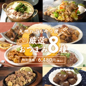 九州のごちそう便おつまみ8種セット グルメ 詰め合わせ 送料無料 おつまみ 惣菜 おかず レトルト 常温保存 長期保存 酒のつまみ 食べ物