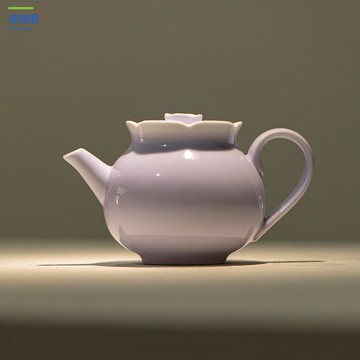 墨己 暮山紫溫柔色釉花朵壺 家用球孔過濾陶瓷手執壺 功夫茶具 茶壺 myg8021