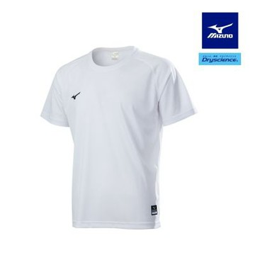 MIZUNO美津濃 棒球練習服 短袖上衣 白_12TCBL1101