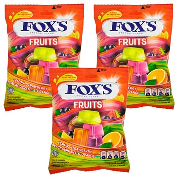 FOX'S 綜合水果風味糖  90g  3袋