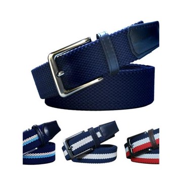 高爾夫皮帶男士腰帶針織彈力編織皮帶golf戶外運動休閑褲無孔腰帶