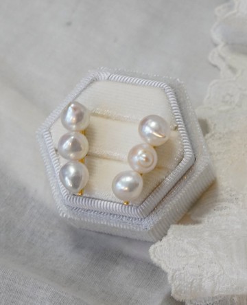 SV Baroque pearl bar pierced
巴洛克珍珠長條耳環