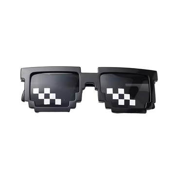 摩達客 COSPLAY派對變裝扮 大馬塞克眼鏡  節慶派對特選系列  塑料材質  黑色 + 白色  1個  14.2 x 5cm