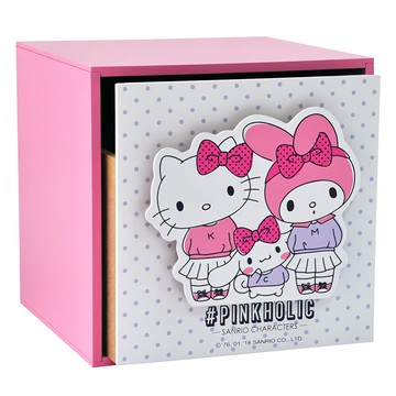 Sanrio 三麗鷗 單抽盒 桌上收納 文具收納 飾品收納  粉紅色  1個