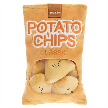 YOGiSSO 洋芋片造型寵物藏食玩具 Set 經典款  黃色  1組  23 x 36cm