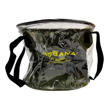 NOBANA 折疊水袋 20L 軍綠色 500D PVC網夾布 加厚防水 車洗菜裝水儲水袋  1個