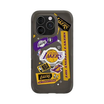 iPhone 16 Pro AirX 本質黑 - NBA - 拼貼系列-洛杉磯湖人 L.A. Lakers - Collage