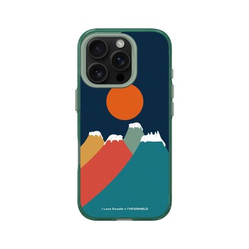 iPhone 16 Pro Clear 憂墨綠 - ilovedoodle (Lim Heng Swee) - Cat Landscape - Colorful Mountains 貓咪五彩山