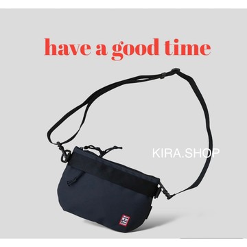 (現貨) have a good time 潮流側背拉鍊小扁包 尼龍側背包 側包 側背包 斜背包 男生包包 女生包包