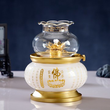 免運 酥油燈座 酥油燈燈盞液體酥油燈酥油供佛心經供燈長明燈供奉財神招財蘇油燈