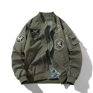 美式春秋季復古ma1飛行員夾克男款余文樂同款潮牌棒球服工裝外套