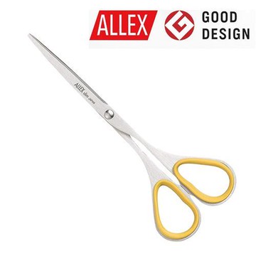 【ALLEX林刃物】Slim極細長刃剪刀(中)120mm-黃(11162Y)