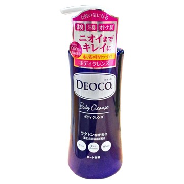 ROHTO 樂敦 Deoco 白泥淨味護理嫩膚體香沐浴乳 甜美花香 350ml  1瓶