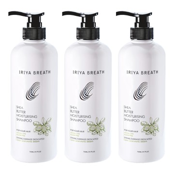 IRIYA BREATH 伊麗雅 乳木果潤澤洗髮乳  730ml  3瓶