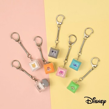 【R.FUN SHOP】迪士尼紓壓按鍵吊飾 米奇 維尼 史迪奇 熊抱哥 三眼怪 療育 燈光 鑰匙圈 CA949