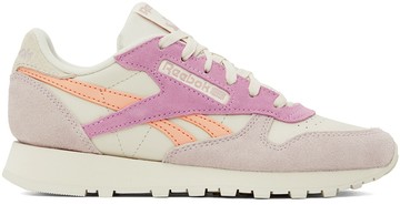 Reebok Classics 灰白色 & 粉色 Classic Leather 运动鞋