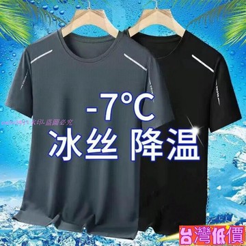 悅裳💎台灣免運💎男生短袖T恤 冰絲上衣 吸濕排汗衫女 速乾圓領男裝T恤 修身涼感衣 速乾衣 運動衣服604