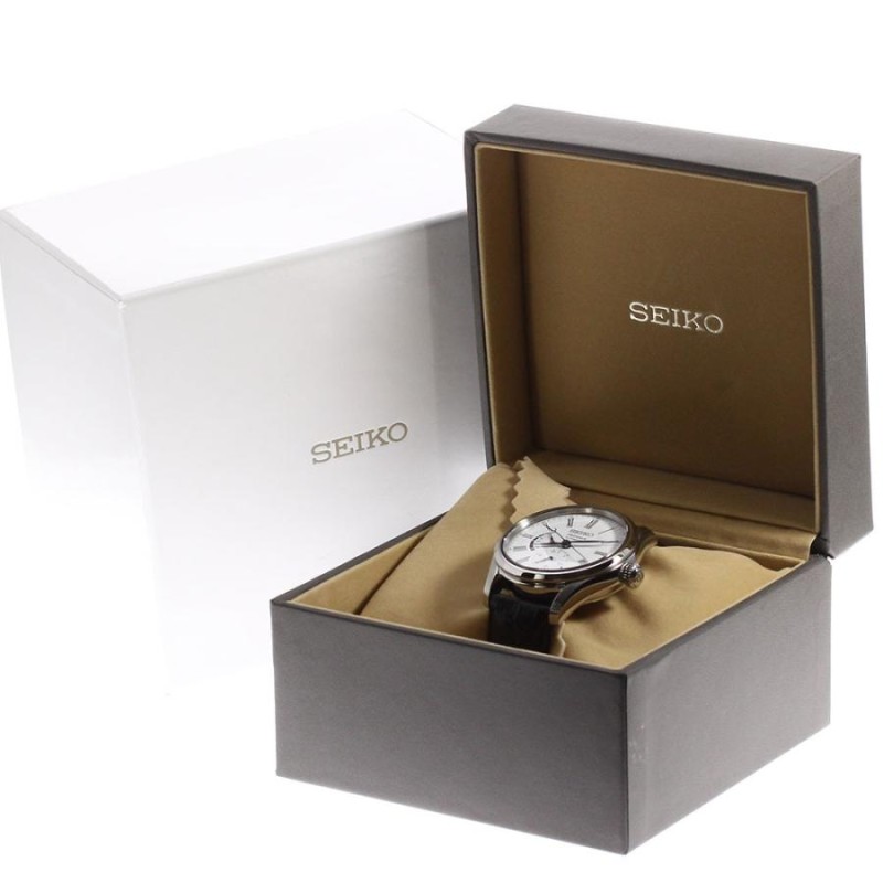 ☆良品☆箱付き【SEIKO】セイコー プレザージュ 琺瑯ダイヤル パワー ...