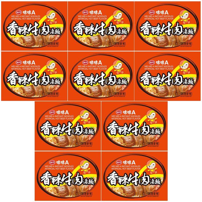 味味A 台湾ラーメン 香辣牛肉味 80g×10個