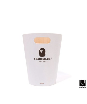 BAPE X UMBRA WOODROW TRASH CAN WHITE