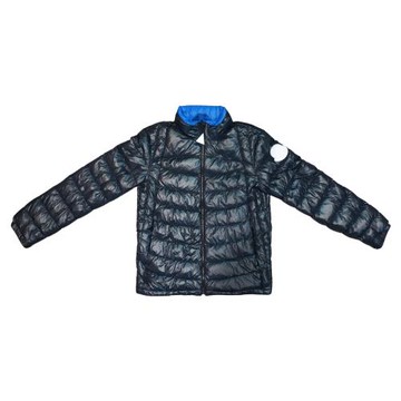 Moncler Galeso 亮面羽絨立領男款外套(黑)