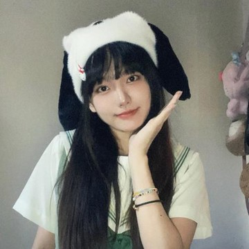 日系網紅甜美可愛垂感兔耳朵毛線帽子女韓版秋冬保暖針織毛冷帽潮