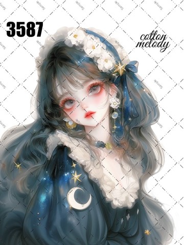 original sticker no.3587 人物貼紙 原創貼紙 原創人物貼紙 裝飾貼紙 cotton melody