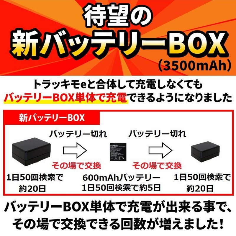 バッテリー付】GPS トラッキモe バッテリーボックス付き
