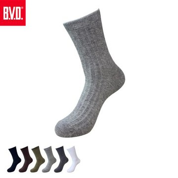 【BVD】素面男長襪-中灰 B658 休閒襪 男襪 襪子