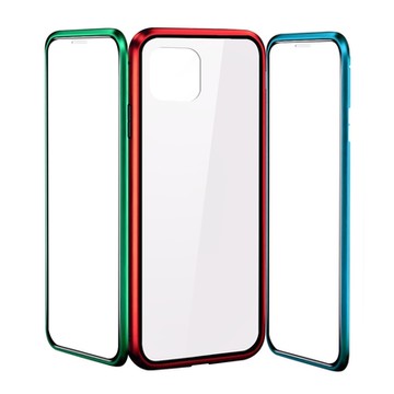 iPhone 11 Pro Max 手機保護殼金屬磁吸360度全包雙面鋼化玻璃殼 11ProMax保護殼