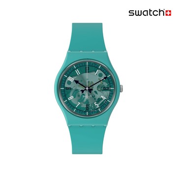 Swatch PHOTONIC TURQUO 經典手錶/瑞士製造 SO28G108 (34mm)【官方旗艦店】