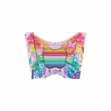 Faber-Castell 輝柏 三角點鑽色鉛筆蝴蝶禮盒 /盒 201971【APP滿額下單10%點數(單一帳號最高5000點)】1/31止