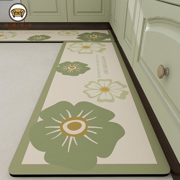 免運 公司貨 地毯 地墊 廚房專用地墊防油防水防滑免洗長條矽藻泥吸水吸油耐臟腳墊地毯