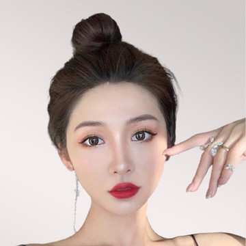 現貨+預購 丸子頭髮圈真髮絲-蓬鬆高彈力盤髮神器女假髮母親節禮物74ax18【獨家進口】【米蘭精品】