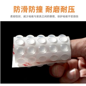 台灣出貨【透明矽膠防撞貼】半圓形防撞貼 家用防撞顆粒 門後櫥櫃防碰撞 桌角 門把 櫃子 居家防護